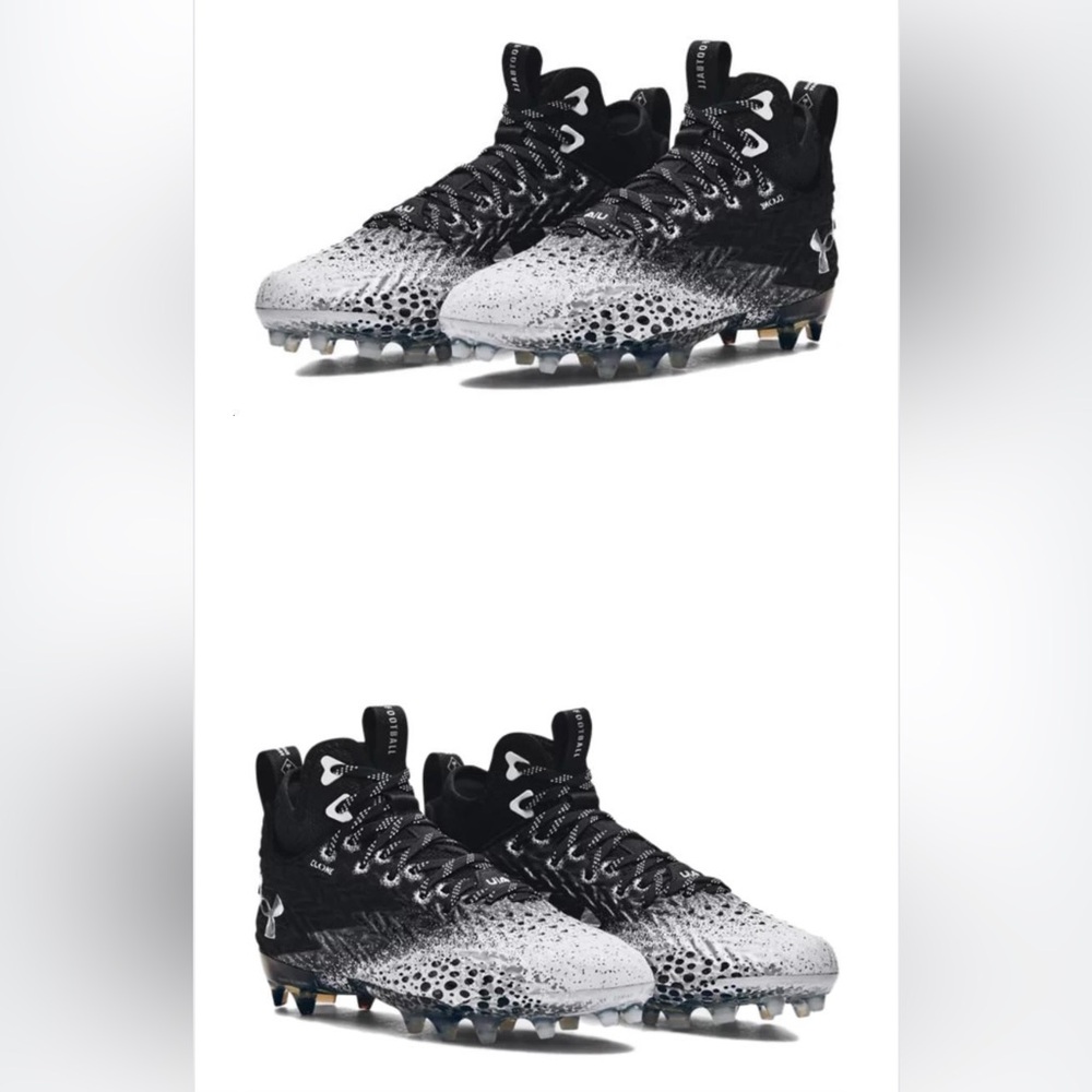 Women’s Under Armour Clone Gradient Black and White Cleats